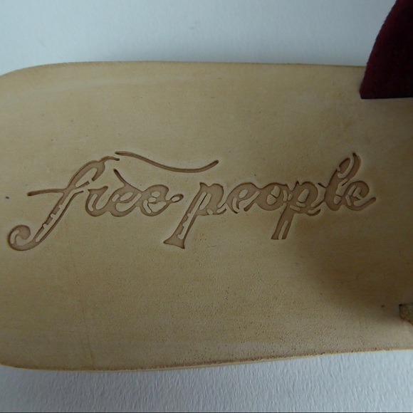 Free People Rio Vista Suede Leather Slide Sandals - Picture 5 of 6